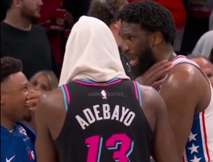 好兄弟打你怎么了？恩比德&amp;热巴赛后热聊掐喉 前者：我根本没犯规