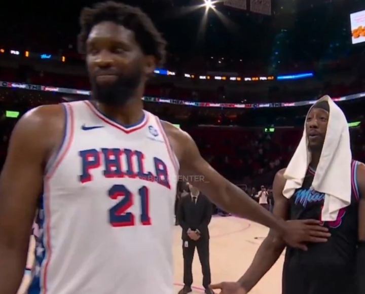 好兄弟打你怎么了？恩比德&amp;热巴赛后热聊掐喉 前者：我根本没犯规